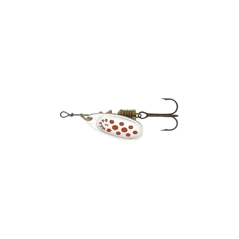 Cuiller Tournante Mepps Comet argent point rouge