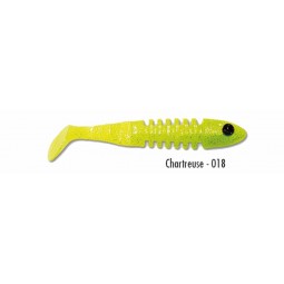 Leurre souple Delalande Skeleton 11 cm Chartreuse