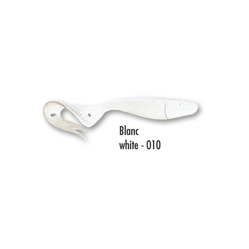 Leurre souple Delalande Sandra 9 cm Blanc