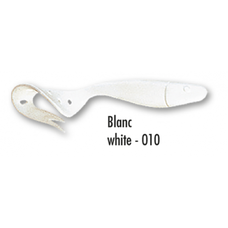 Leurre souple Delalande Sandra 9 cm Blanc