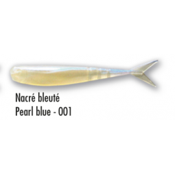 Leurre souple Delalande Drop Shad 7 cm Blanc Nacré