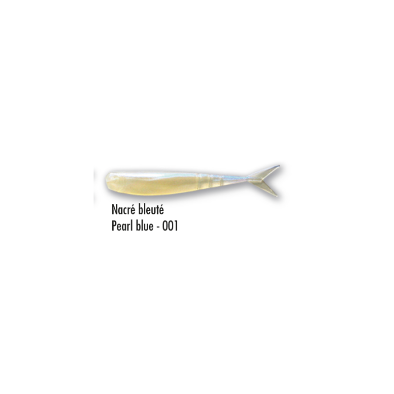 Leurre souple Delalande Drop Shad 5 cm Nacré Bleuté