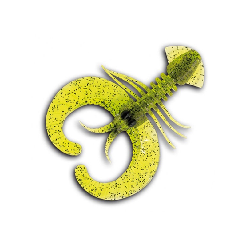 Leurre souple Delalande Crazy Craw 9 cm Chartreuse