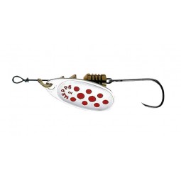 Cuiller Mepps Comet Argent Point Rouge Hameçon Simple