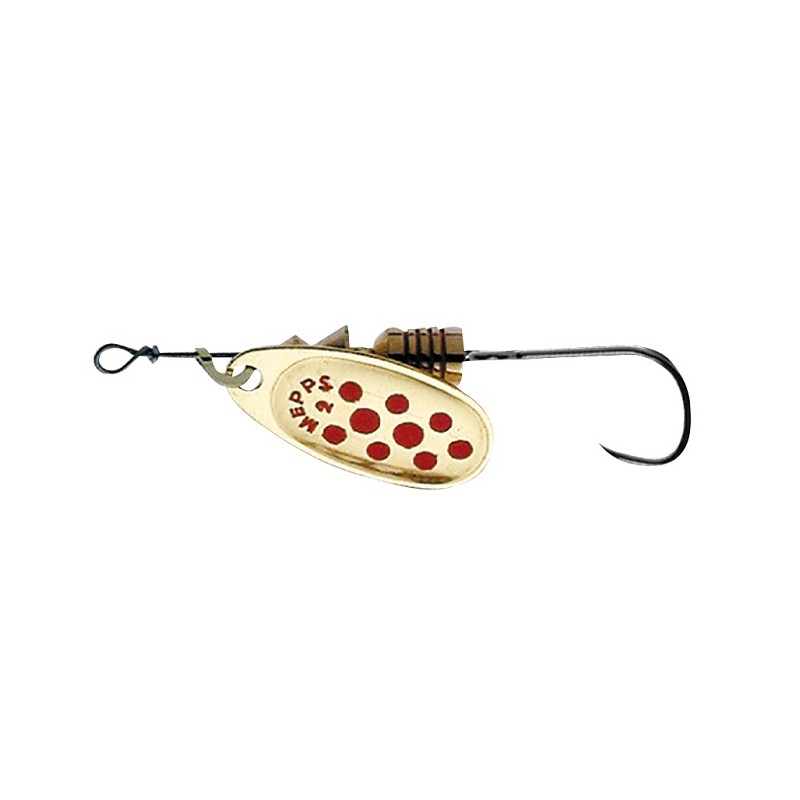 Cuiller Mepps Comet Or Point Rouge Hameçon Simple Taille 3 - Magasin de  pêche Just-Fishing