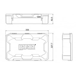 Boite Rapala Tackle Tray 356D