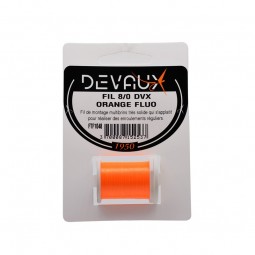 Soie de montage Mouches Devaux 8/0 Orange Fluo