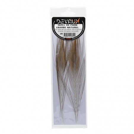 Quill de Paon Ebarbe Naturel Mouches Devaux