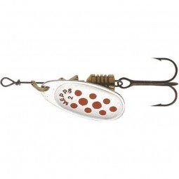 Cuiller Tournante Mepps Comet argent point rouge