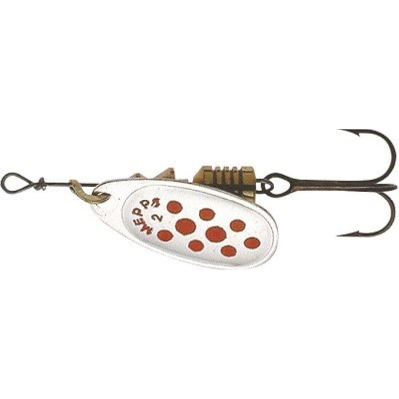Cuiller Tournante Mepps Comet argent point rouge