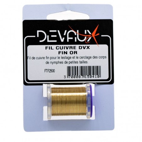 Fil Cuivre Mouches Devaux Fin Or