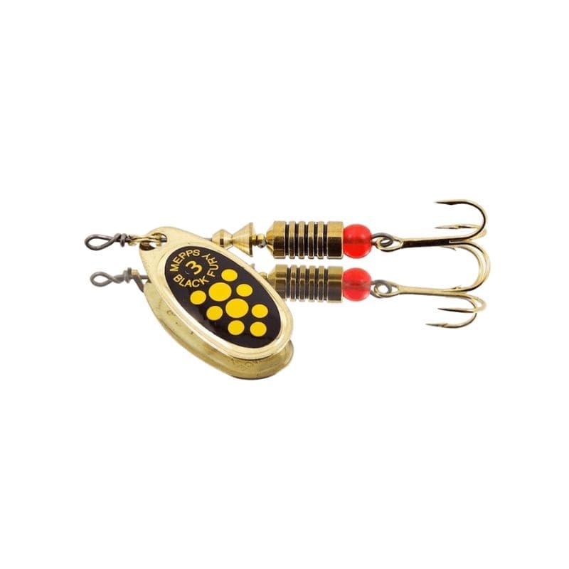 Cuiller Tournante Mepps Black Fury or point jaune