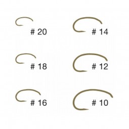 Taille Hameçon simple Tiemco 2487 BL X 20