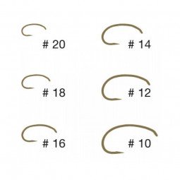 Taille Hameçon simple Tiemco 2487 BL X 20