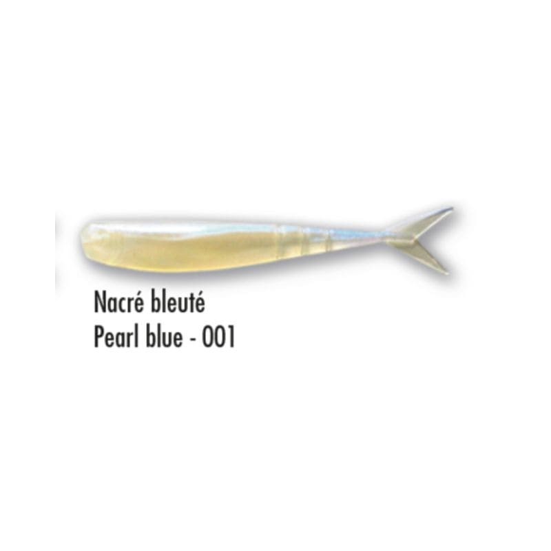 Leurre souple Delalande Drop Shad 7 cm Blanc Nacré
