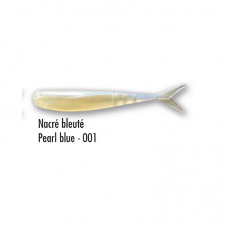Leurre souple Delalande Drop Shad 5 cm Nacré Bleuté