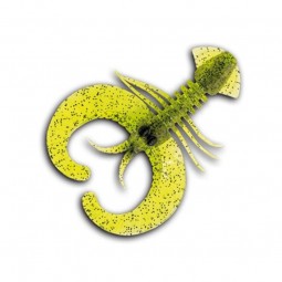 Leurre souple Delalande Crazy Craw 9 cm Chartreuse