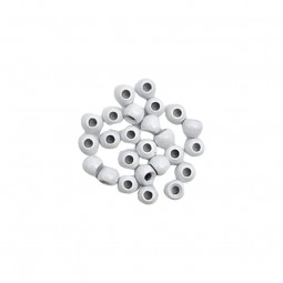 Bille Tungstène Mouches Devaux 4 mm Blanc Fluo
