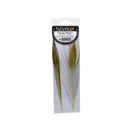 Quill de Paon Ebarbe Jaune Mouches Devaux