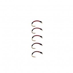 Gambe à Perche Passion 18 rouge tête noir serti de noir fin