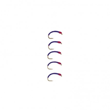 Gambe à Corégone Passion 51 5 nymphes violet clair tête rouge