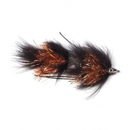 Streamer Guideline Scull Bunker Marabou Black Copper