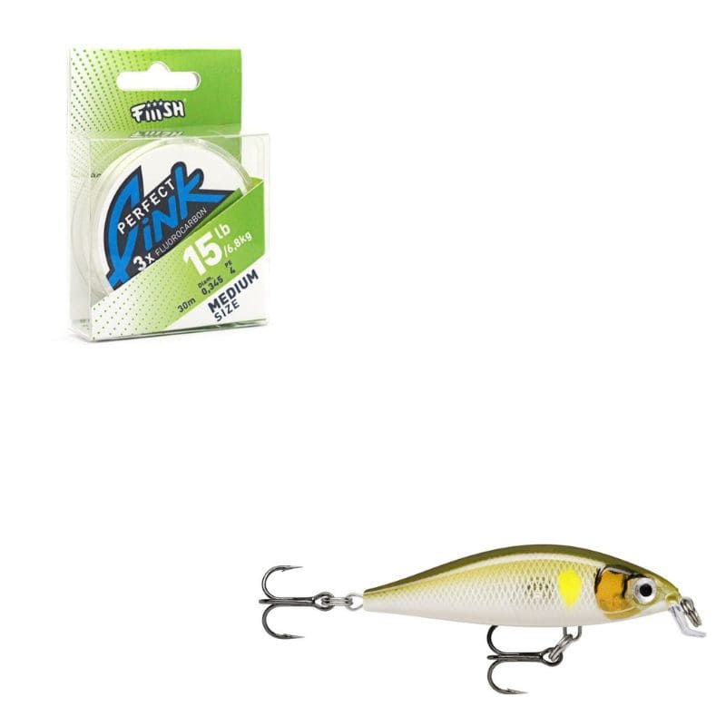 Fluorocarbone et poisson nageur